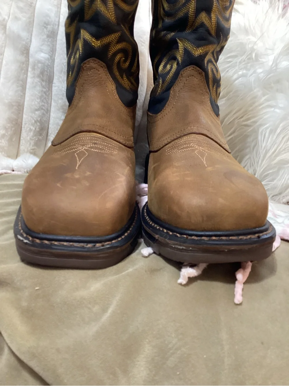 Georgia Boot Black & Brown Carbo-Tec Men’s Boots